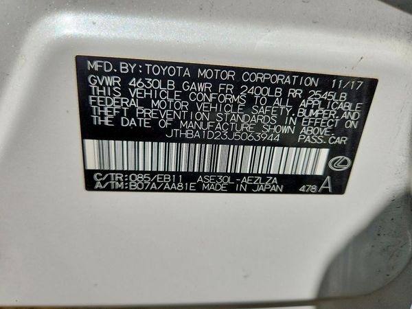 2018 LEXUS IS
