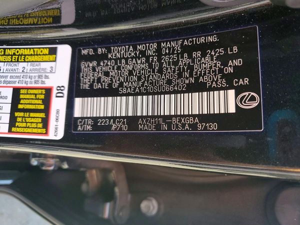 2025 LEXUS ES 300H 300h Luxury