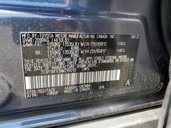 2022 TOYOTA RAV4 XLE