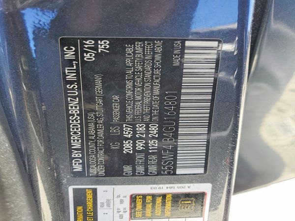 2016 MERCEDES-BENZ C C300