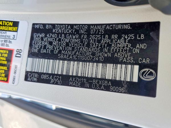 2025 LEXUS ES 300H 300h Luxury