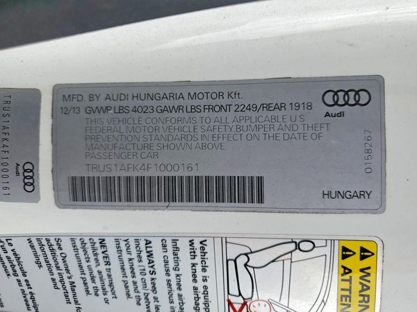 2015 AUDI TTS quattro