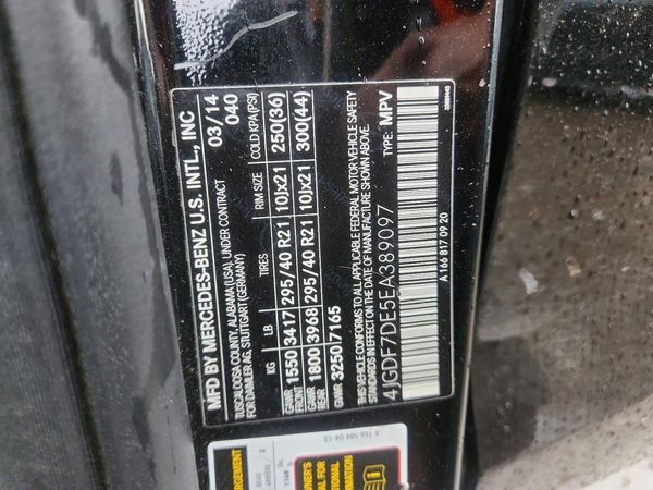 2014 MERCEDES-BENZ GL GL 550 4MATIC
