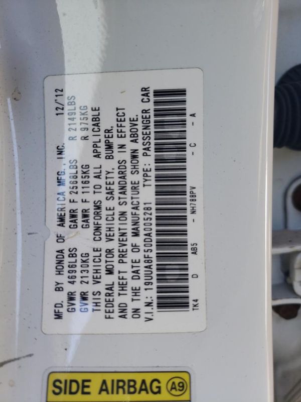 2013 ACURA TL TECH