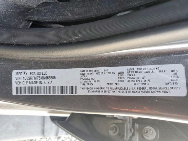 2021 RAM 1500 Big Horn, Lonestar