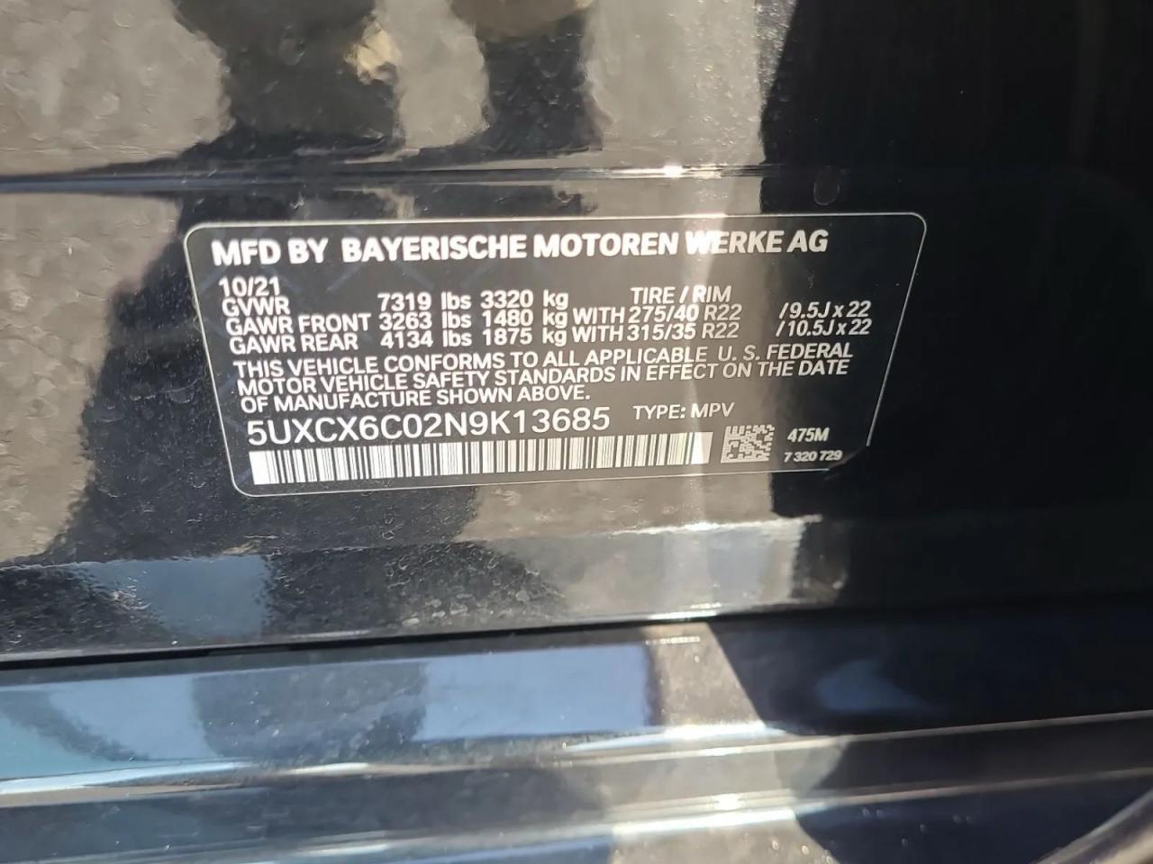 2022 BMW X7 M50i