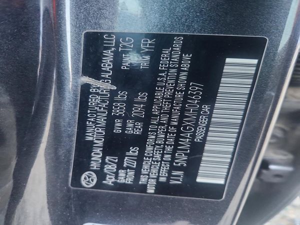 2021 HYUNDAI ELANTRA SEL