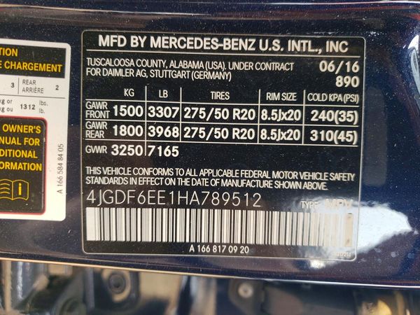 2017 MERCEDES-BENZ GLS GLS450-4M