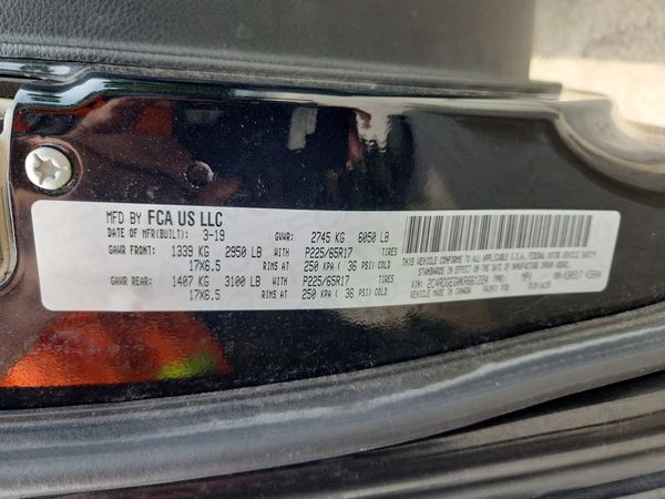 2019 DODGE GRAND CARAVAN GT