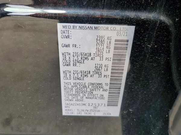2021 NISSAN MURANO