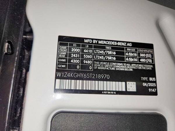 2025 MERCEDES-BENZ SPRINTER