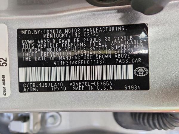 2023 TOYOTA CAMRY