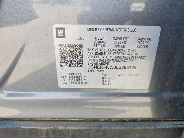 2020 CHEVROLET TRAVERSE LS