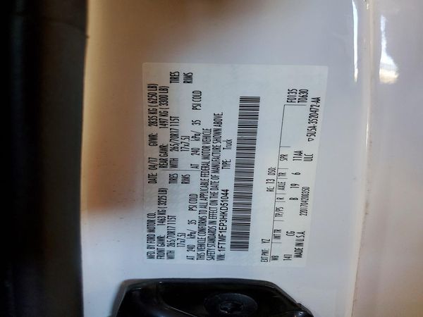 2017 FORD F150 Regular Cab
