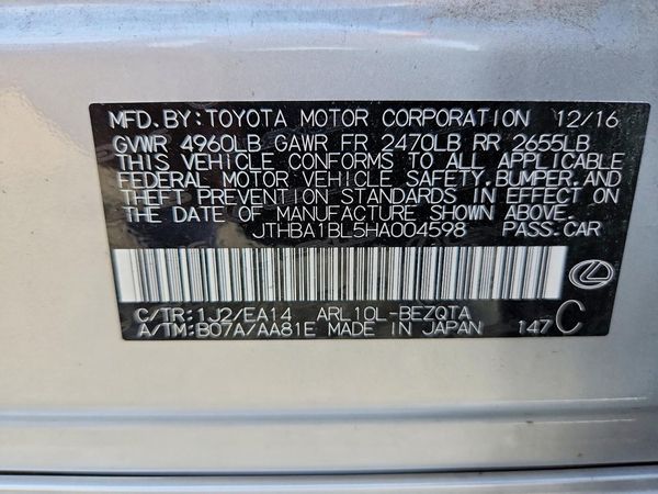2017 LEXUS GS 200T