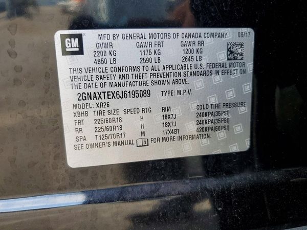 2018 CHEVROLET EQUINOX LT (2LT)