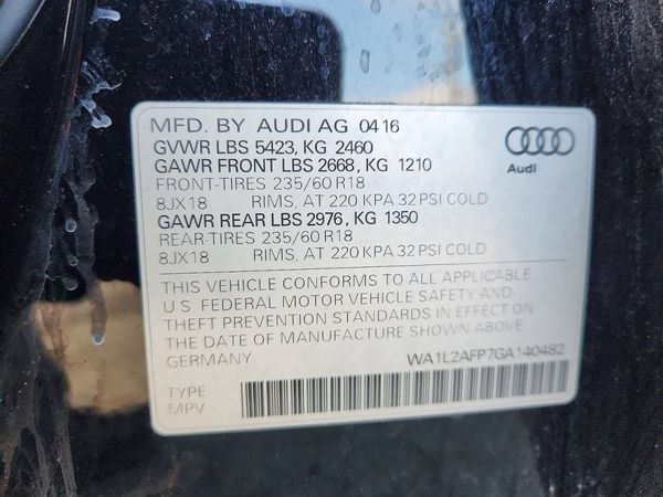 2016 AUDI Q5 quattro Premium Plus