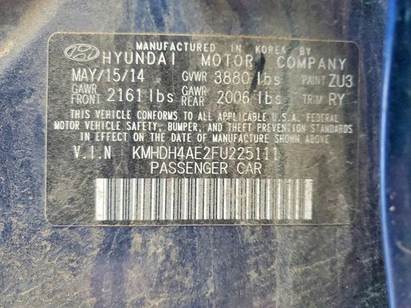 2015 HYUNDAI ELANTRA