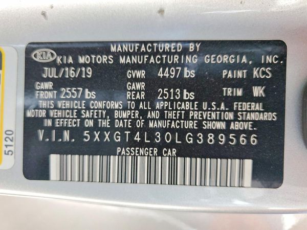 2020 KIA OPTIMA LX, S, SE