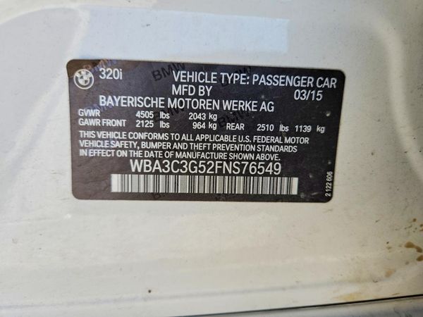 2015 BMW 320