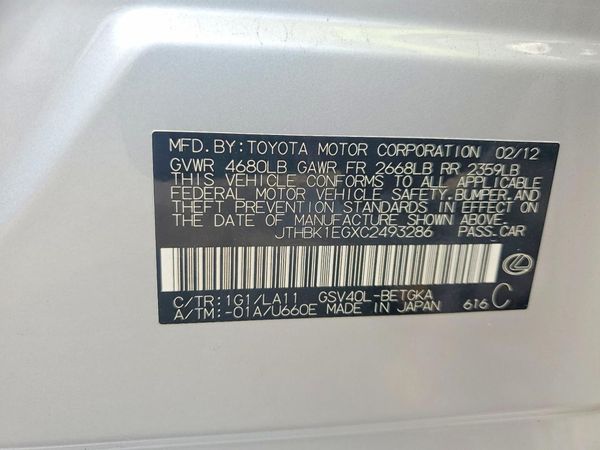 2012 LEXUS ES 350