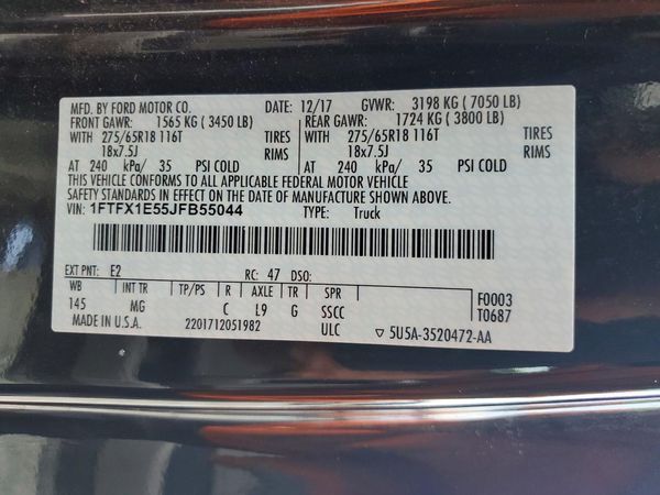 2018 FORD F150