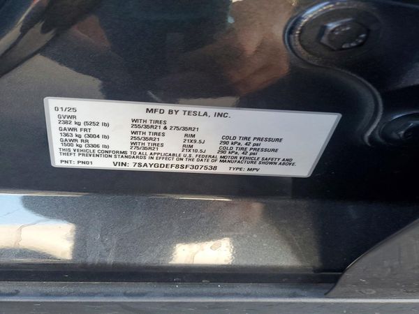 2025 TESLA MODEL Y