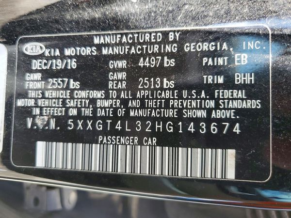 2017 KIA OPTIMA