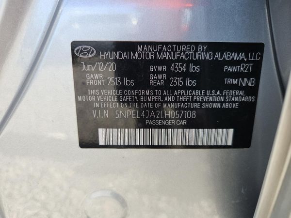 2020 HYUNDAI SONATA