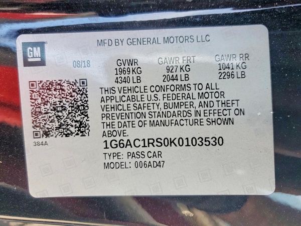 2019 CADILLAC ATS Premium Luxury