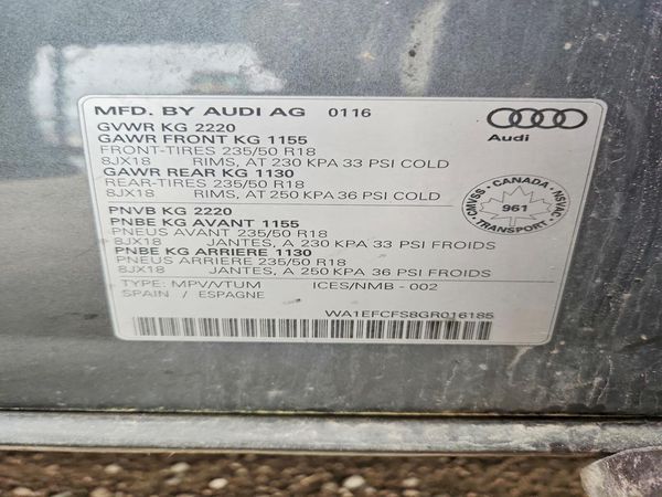 2016 AUDI Q3