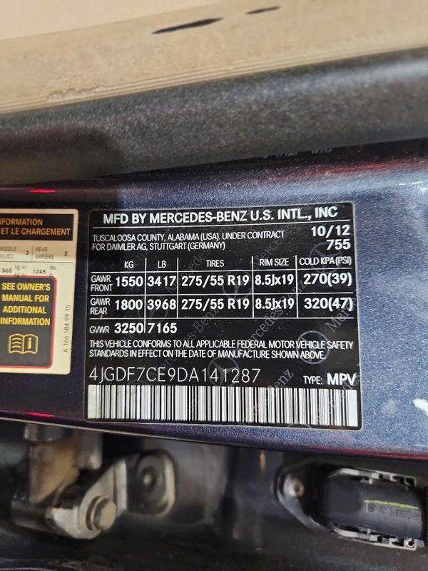 2013 MERCEDES-BENZ GL GL450 4MATIC