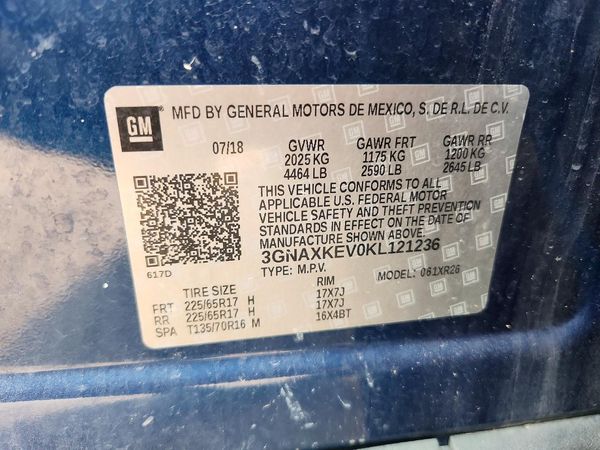2019 CHEVROLET EQUINOX LT (1LT)