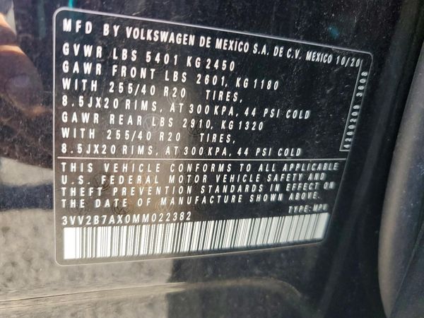 2021 VOLKSWAGEN TIGUAN