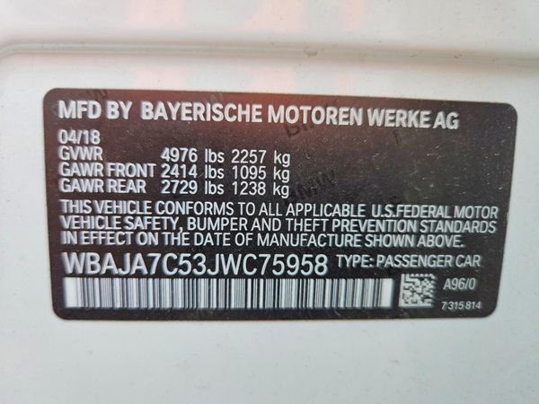 2018 BMW 530 xDrive