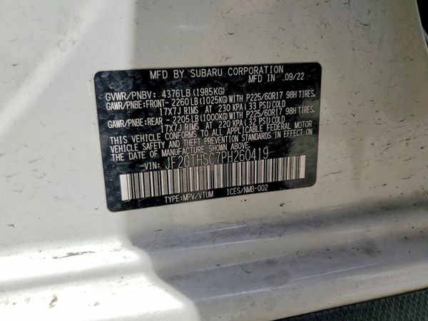2023 SUBARU CROSSTREK Sport