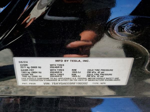 2024 TESLA MODEL Y