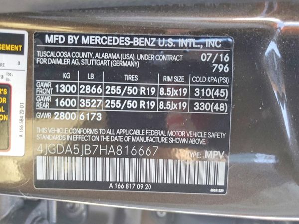 2017 MERCEDES-BENZ GLE GLE350