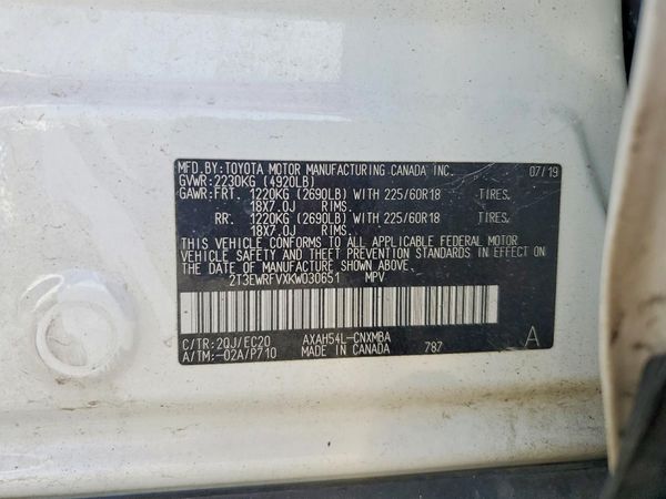 2019 TOYOTA RAV4