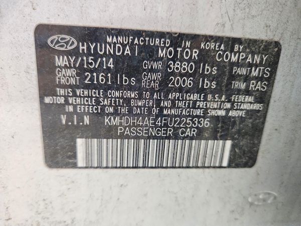 2015 HYUNDAI ELANTRA