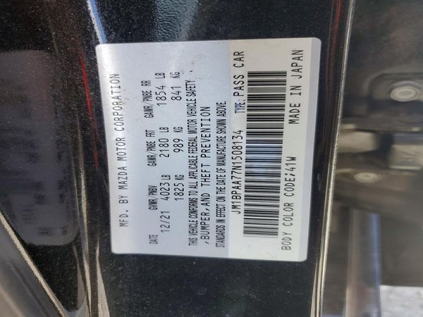 2022 MAZDA 3 Mazda3