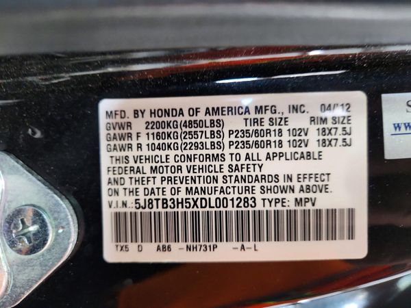 2013 ACURA RDX Technology Package