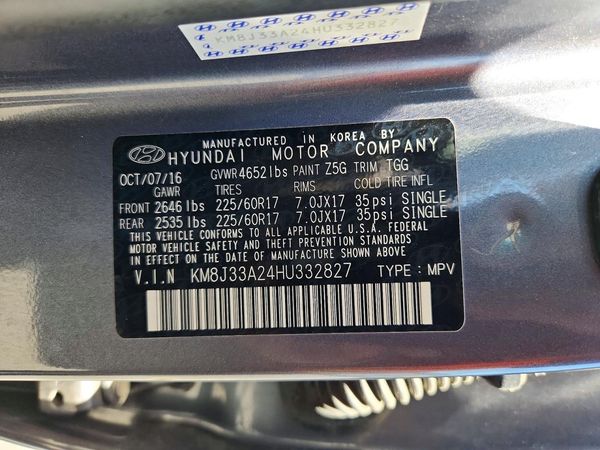 2017 HYUNDAI TUCSON