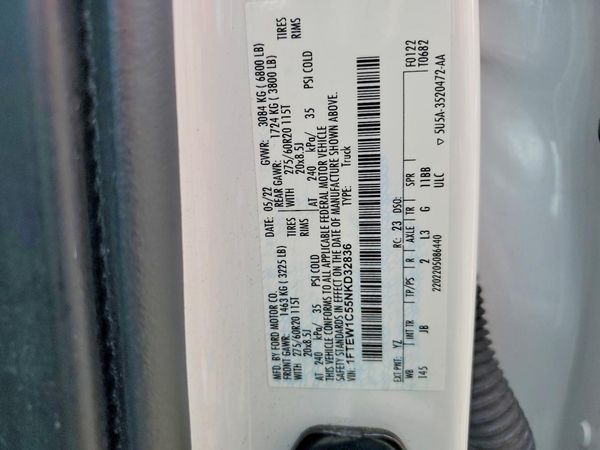 2022 FORD F150 SuperCrew