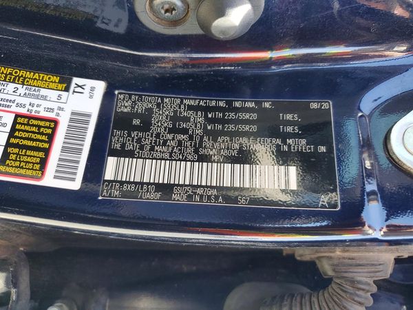 2020 TOYOTA HIGHLANDER Limited