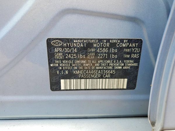 2014 HYUNDAI SONATA Hybrid/ Hybrid Limited