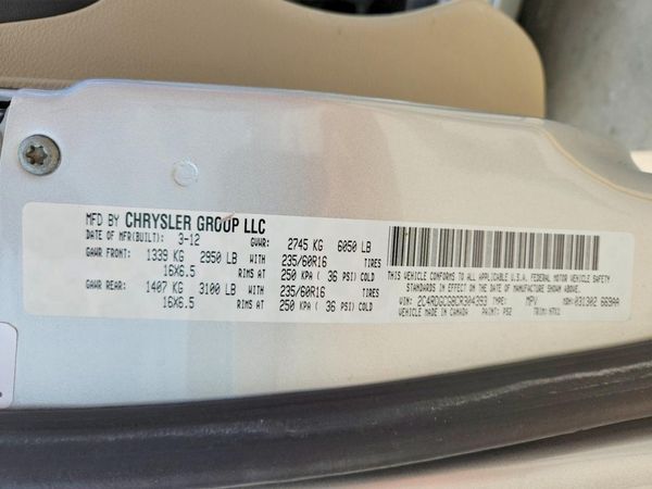2012 DODGE GRAND CARAVAN SXT