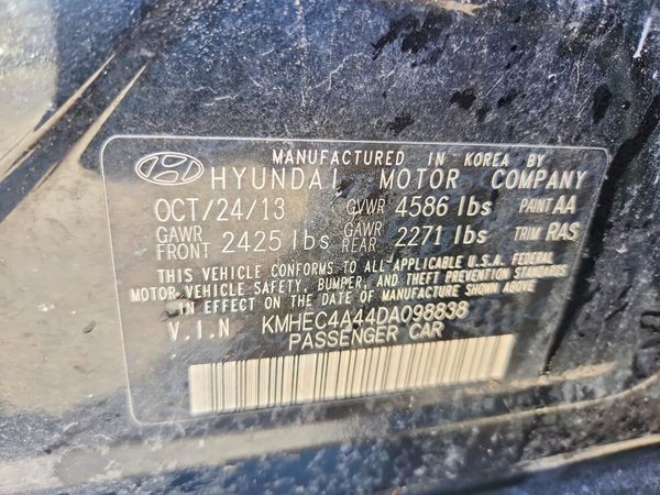 2013 HYUNDAI SONATA
