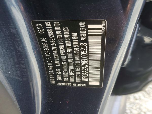 2014 PORSCHE PANAMERA Base (2WD), 4 (4WD)