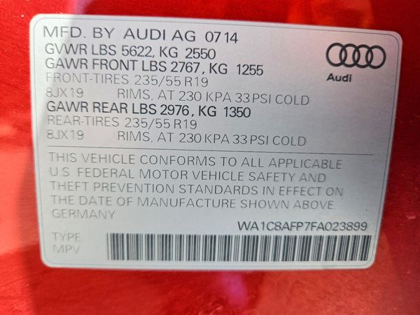 2015 AUDI Q5